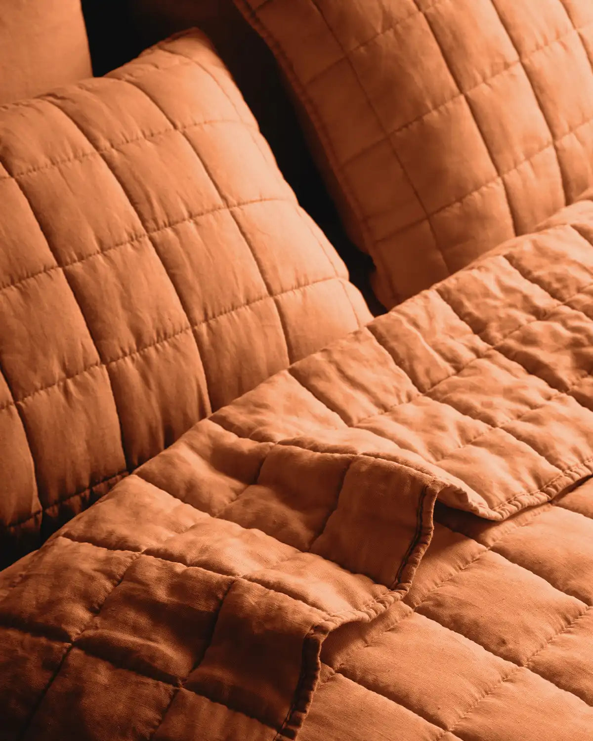 European Linen Box Quilted Sham Set