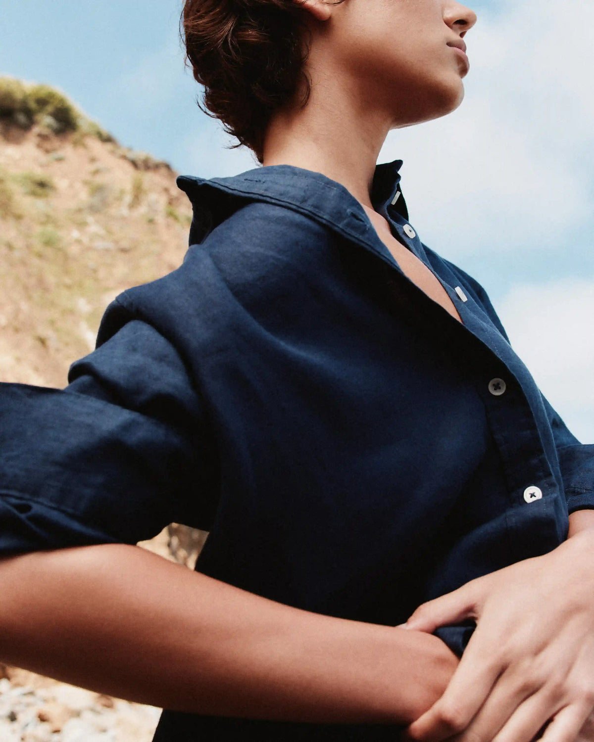 100% European Linen Long Sleeve Shirt