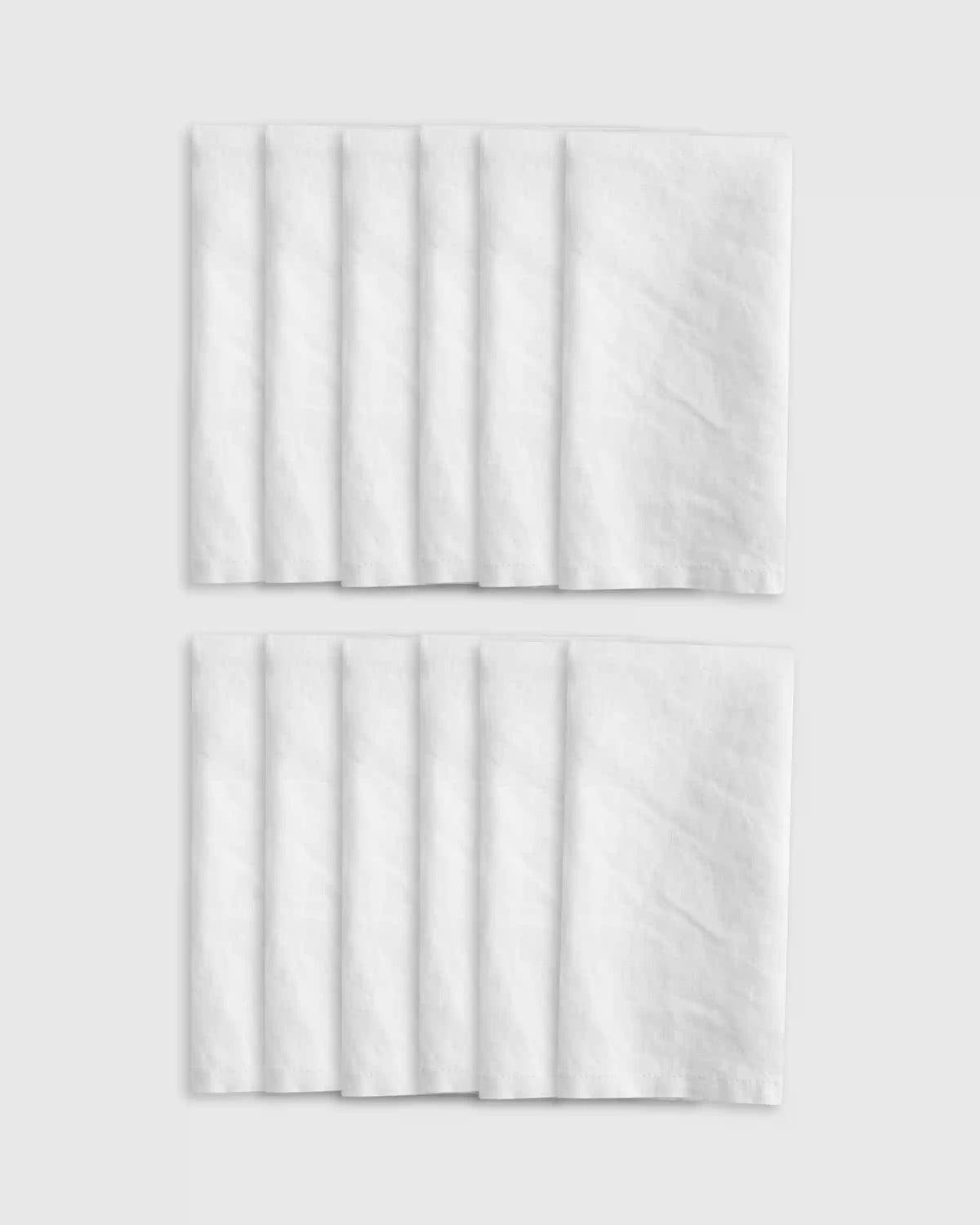 European Linen Napkins, Set of 12