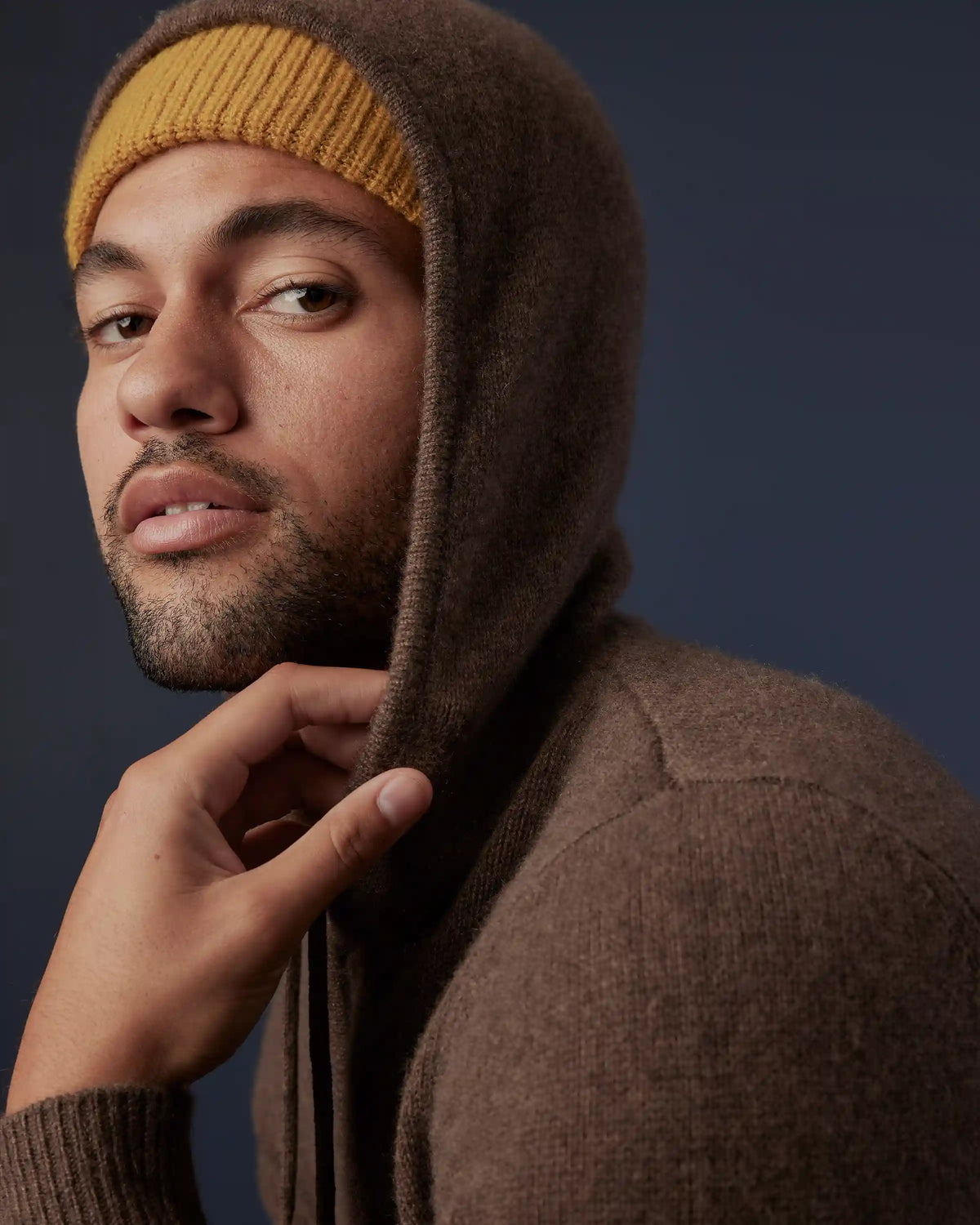 Mongolian Cashmere Full-Zip Hoodie