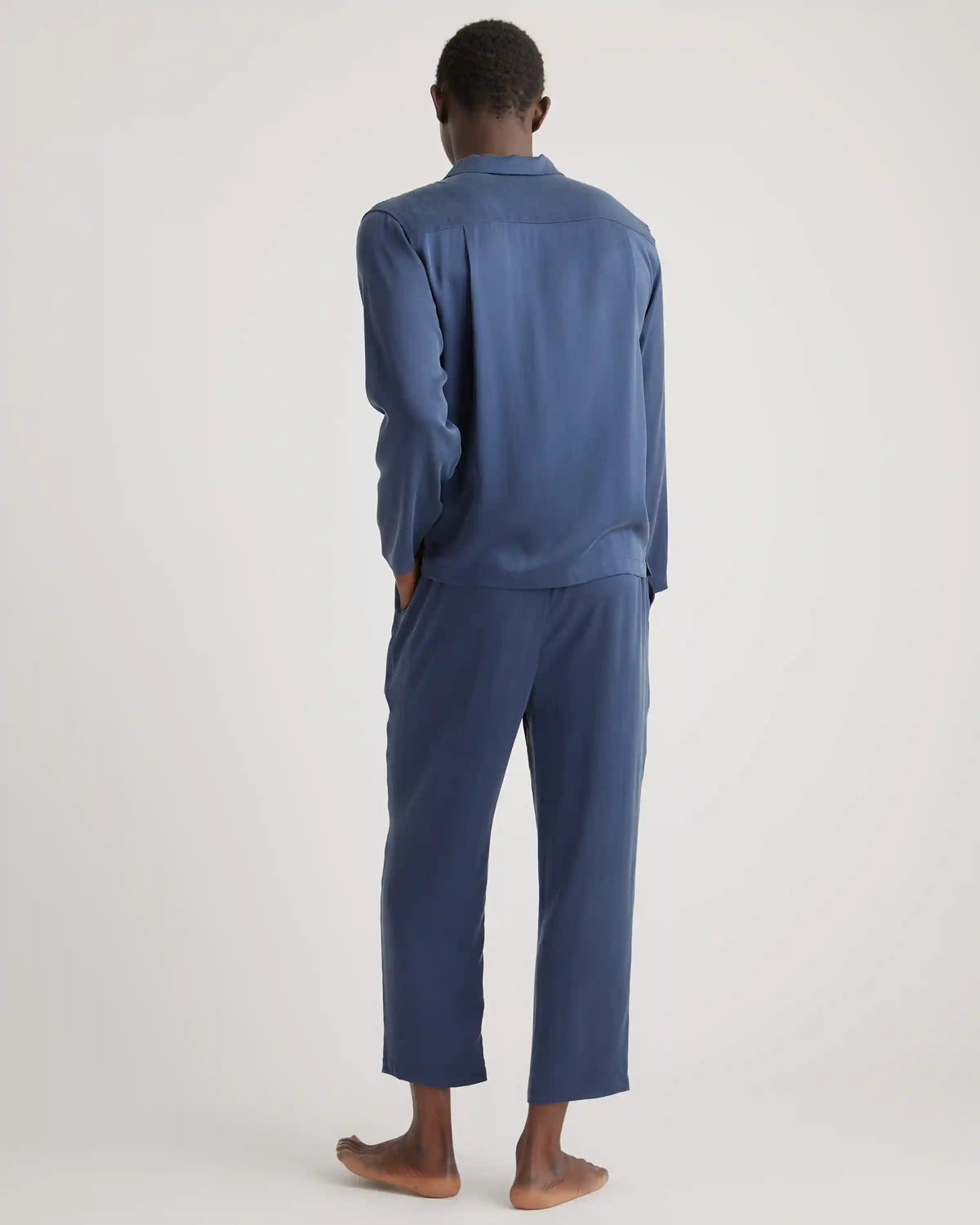 100% Washable Silk Button Down Pant Set