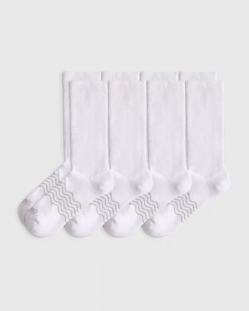 Everyday Cotton Targeted Stretch Crew Socks (4-Pack)