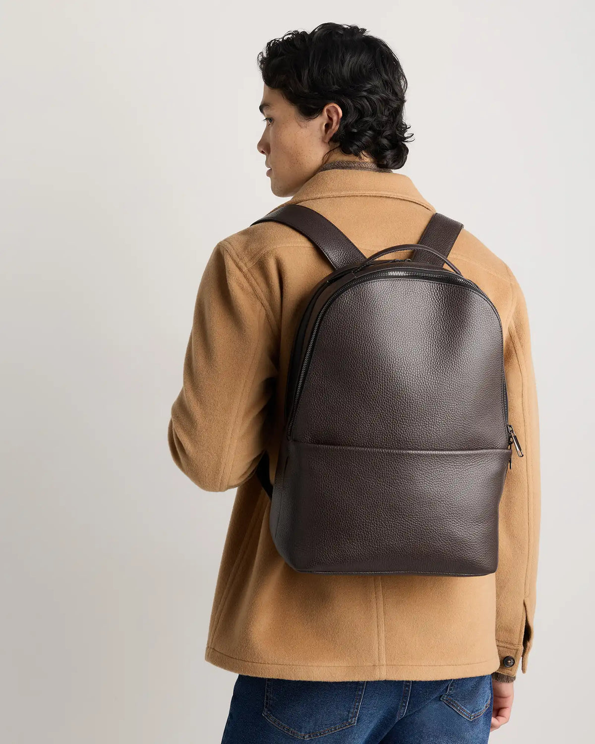 Excursion Italian Leather Laptop Backpack
