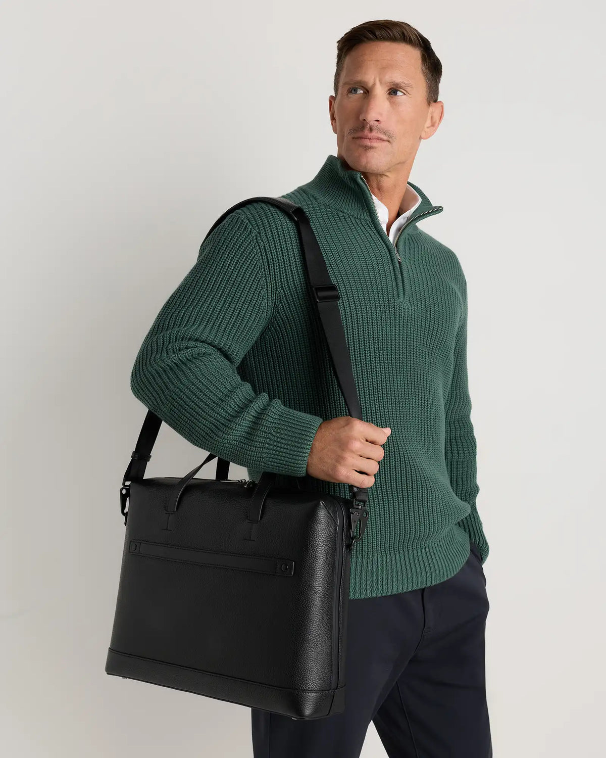 Excursion Italian Leather Slim Laptop Bag