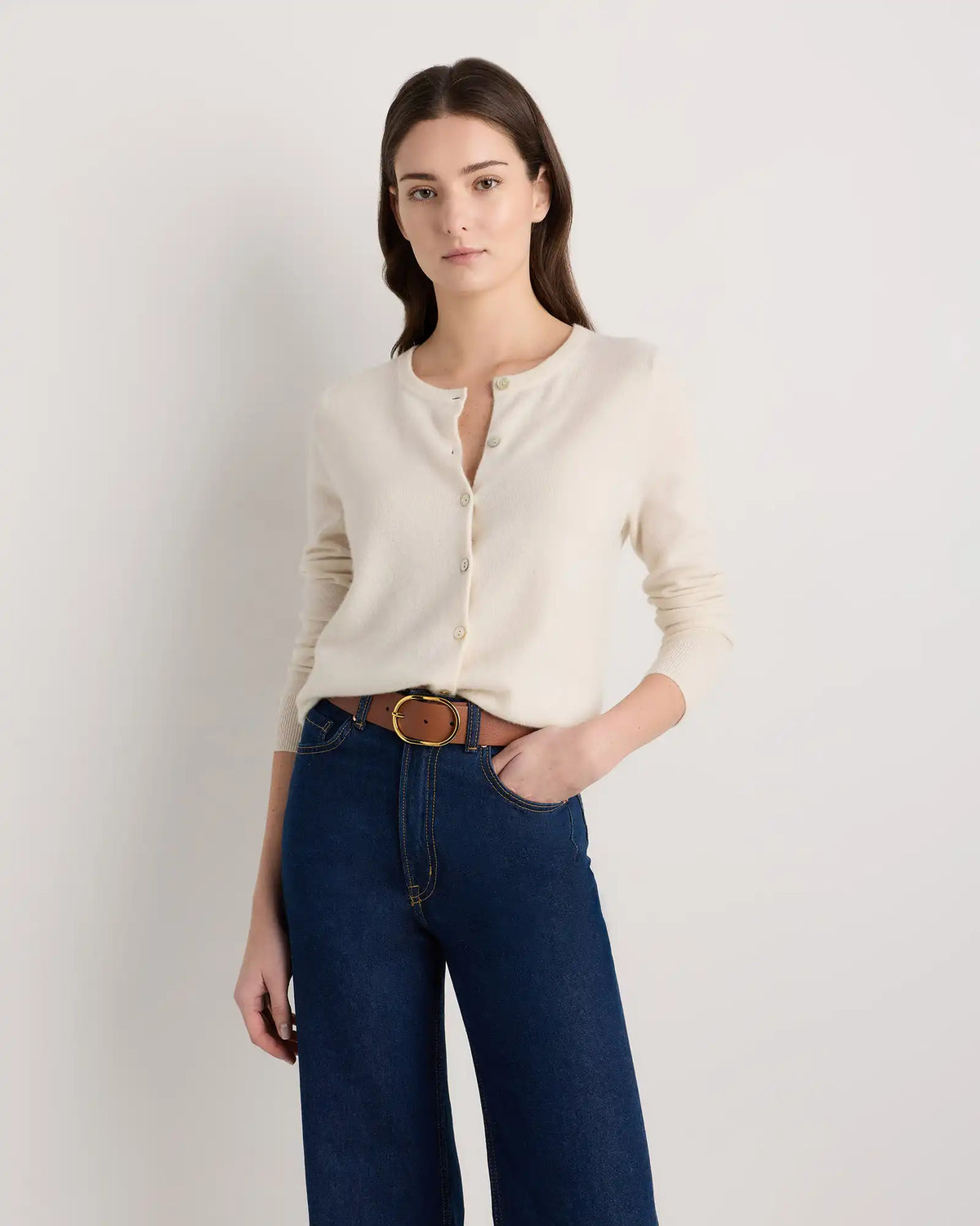 Cleo Oval European Leather Belt