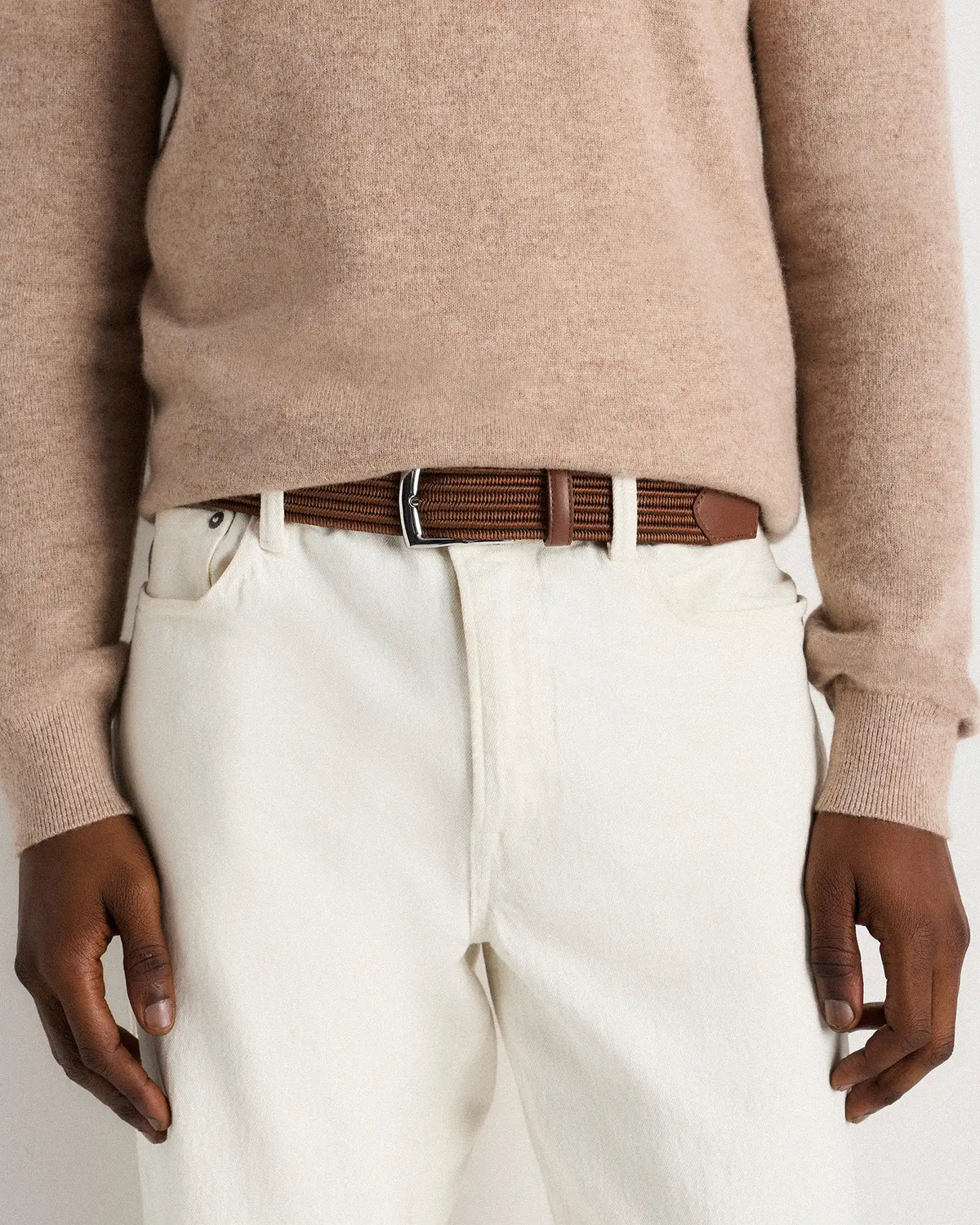 James Woven Stretch Belt