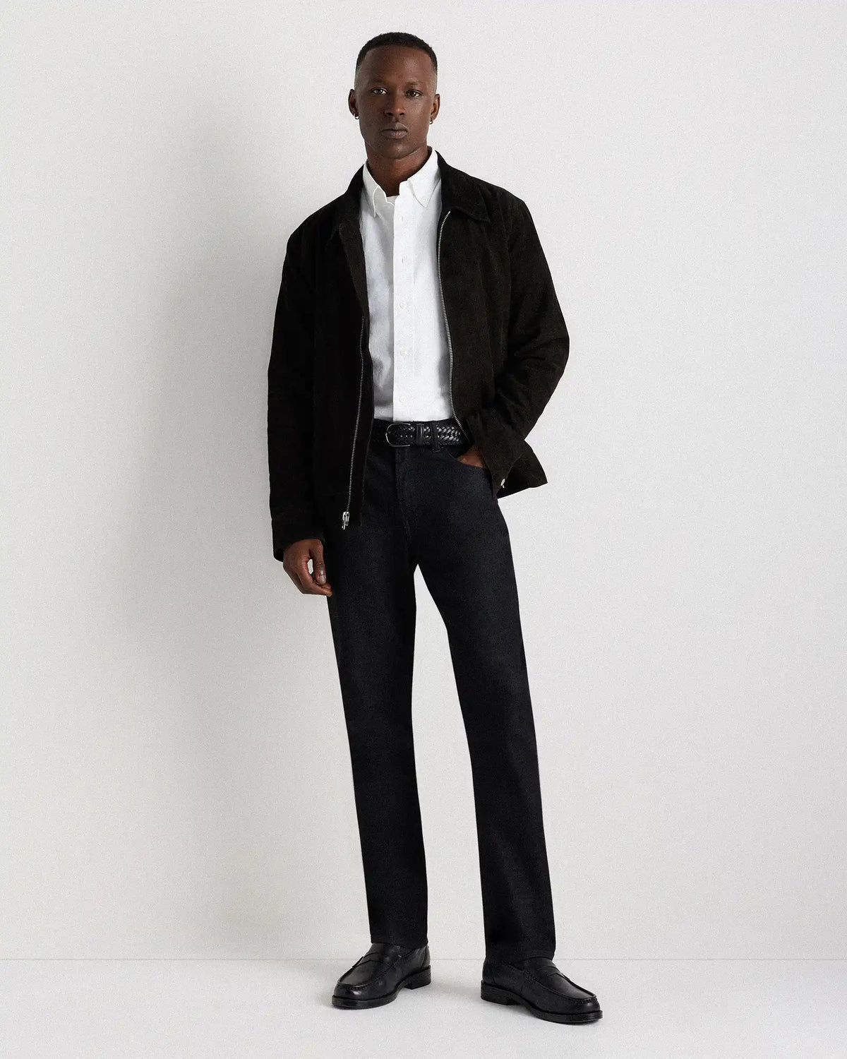 Jack Italian Leather Woven Belt
