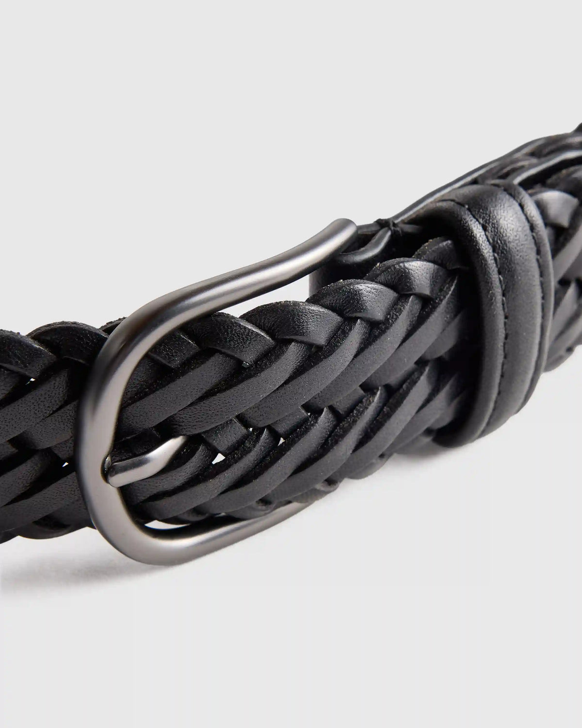 Jack Italian Leather Woven Belt