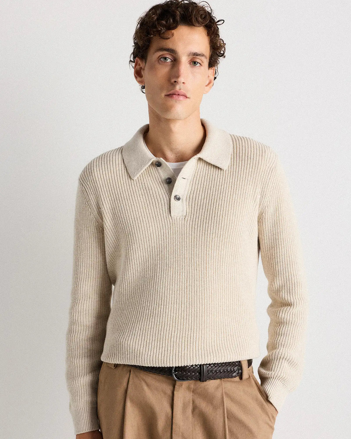 Jack Italian Leather Woven Belt