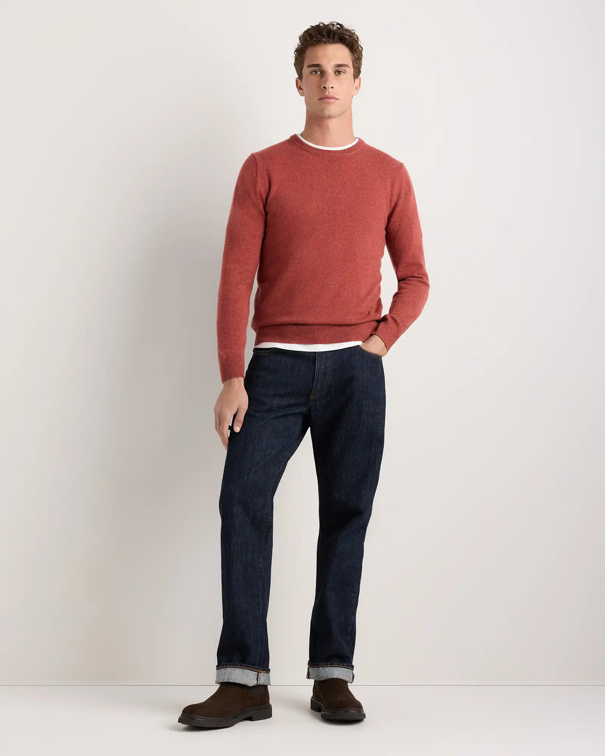 Mongolian Cashmere Crewneck Sweater