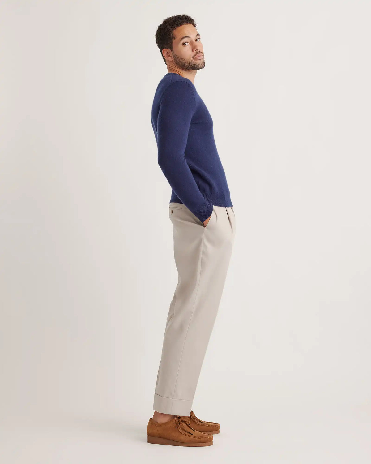 Mongolian Spring Cashmere Crewneck Sweater