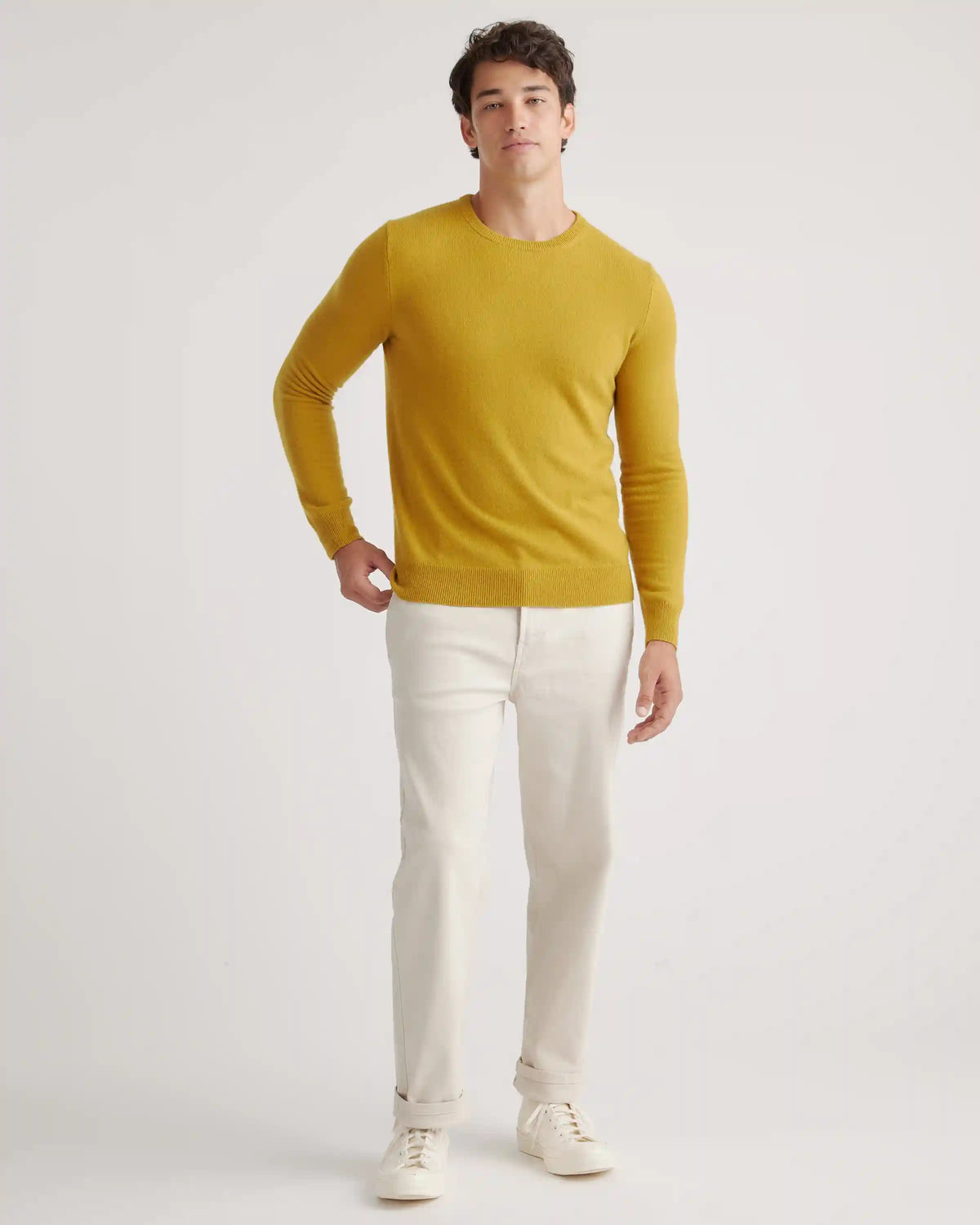 Mongolian Spring Cashmere Crewneck Sweater