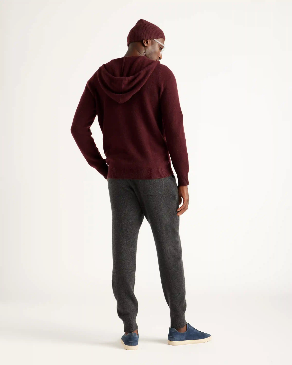 Mongolian Spring Cashmere Full-Zip Hoodie