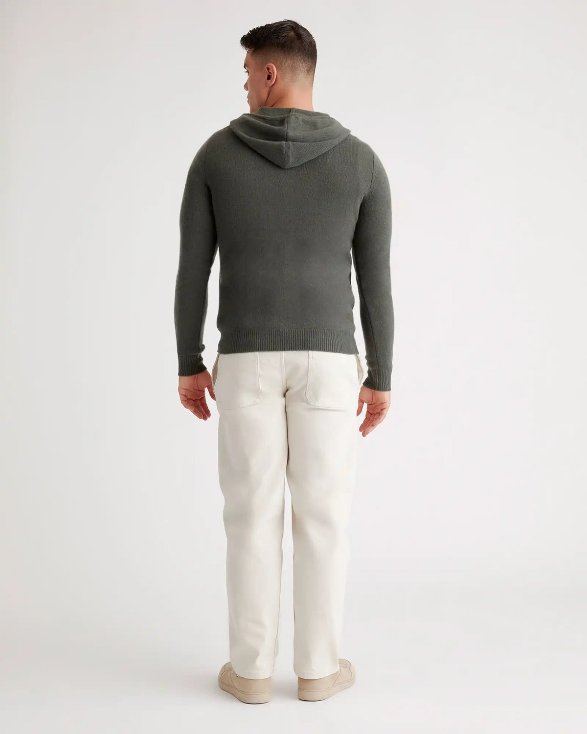 Mongolian Cashmere Full-Zip Hoodie