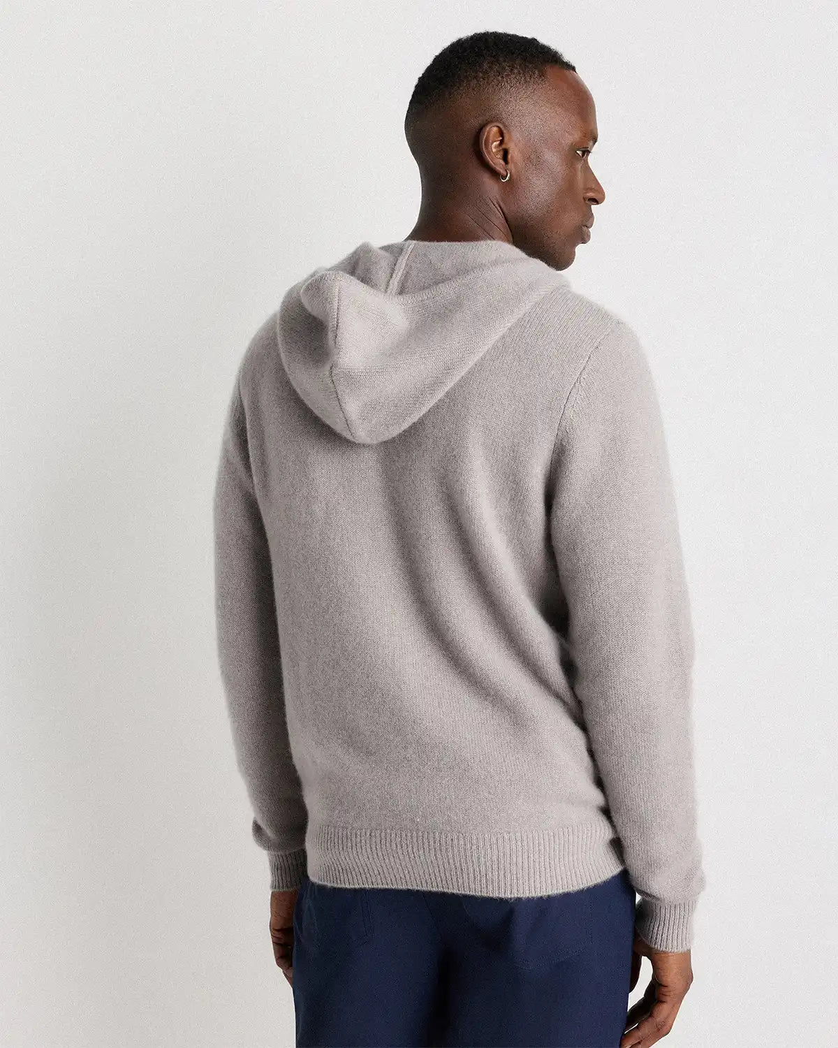 Mongolian Cashmere Full-Zip Hoodie