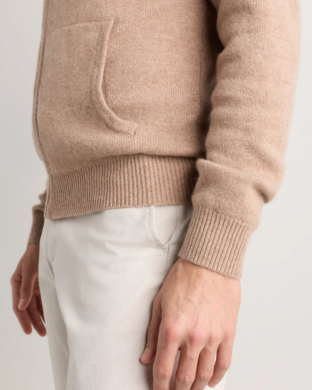 Mongolian Cashmere Full-Zip Hoodie