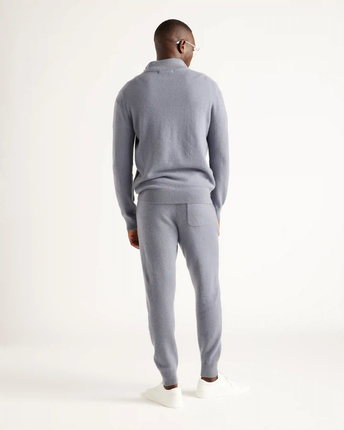 Mongolian Cashmere Quarter Zip Sweater