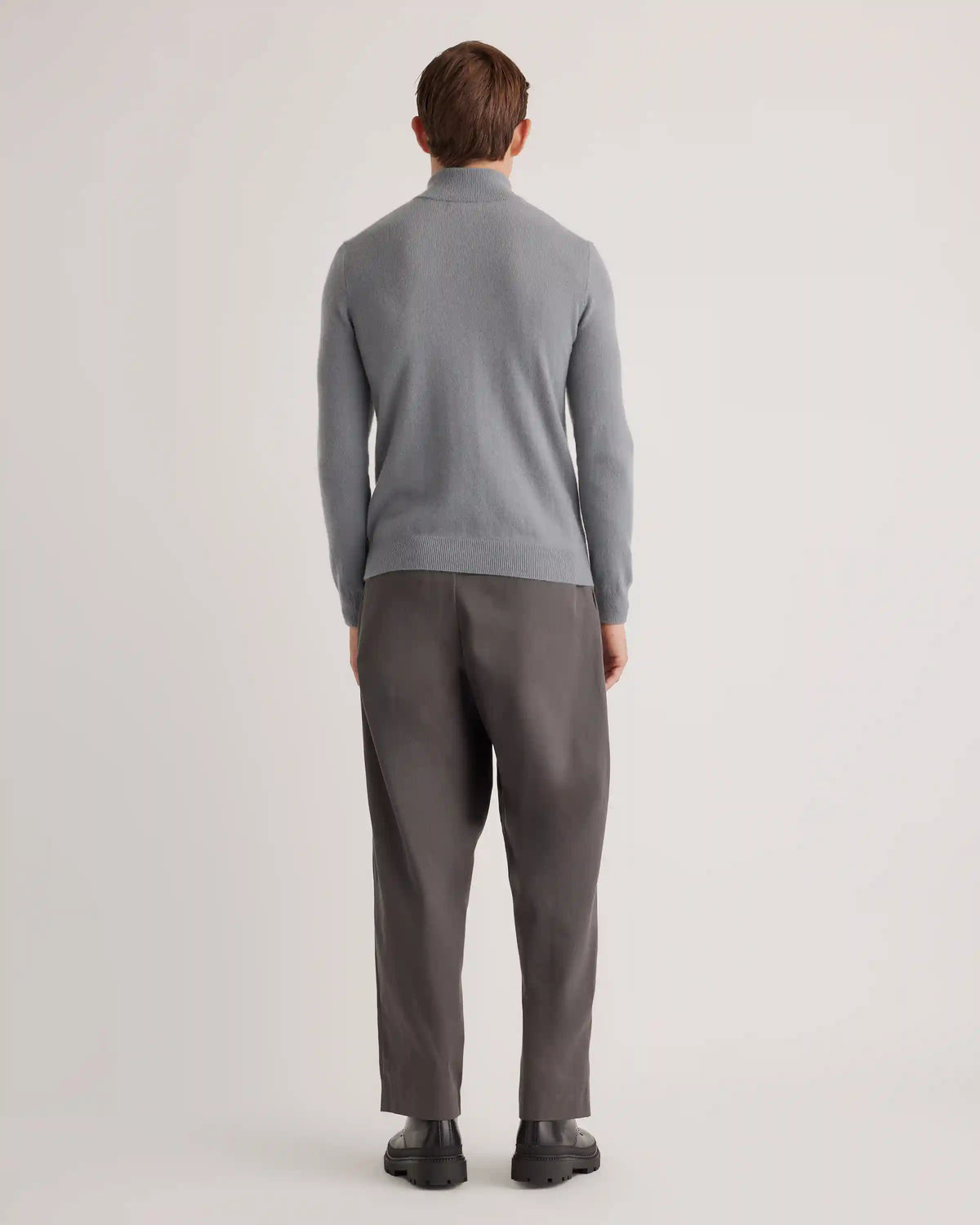 Mongolian Spring Cashmere Quarter Zip Sweater