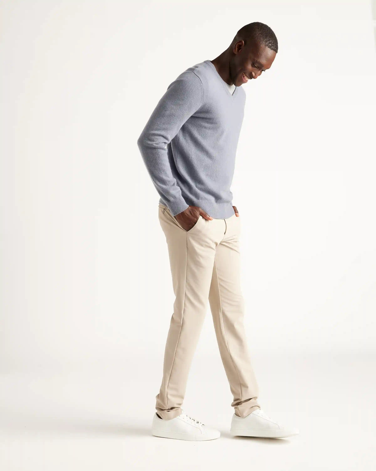 Mongolian Spring Cashmere V-Neck Sweater