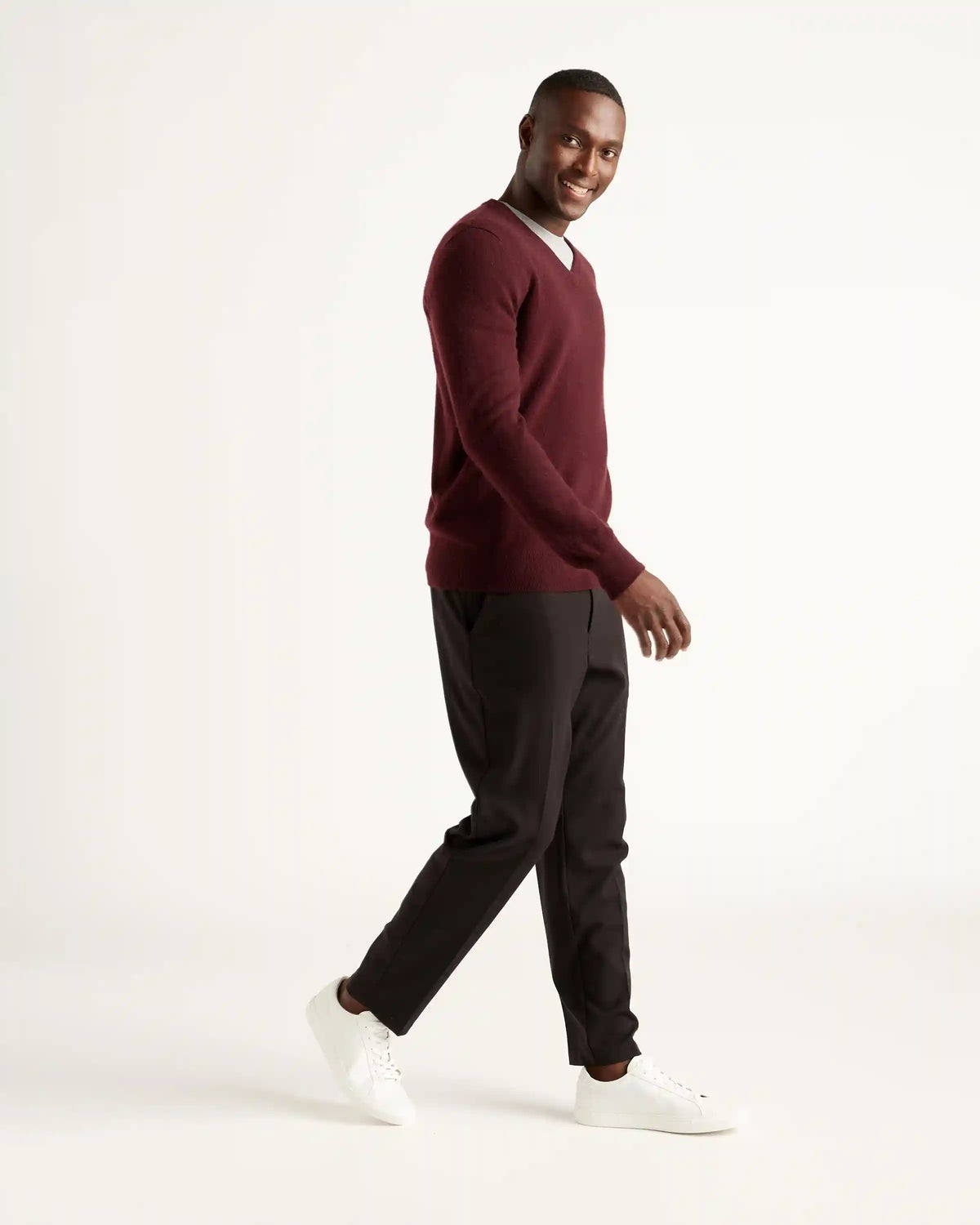 Mongolian Spring Cashmere V-Neck Sweater