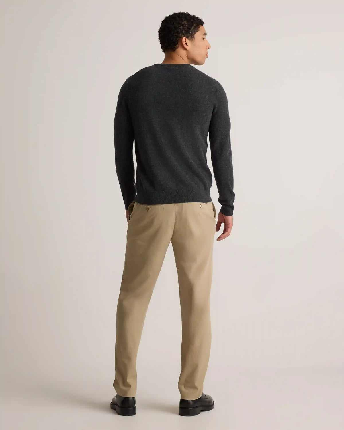 Mongolian Cashmere V-Neck Sweater