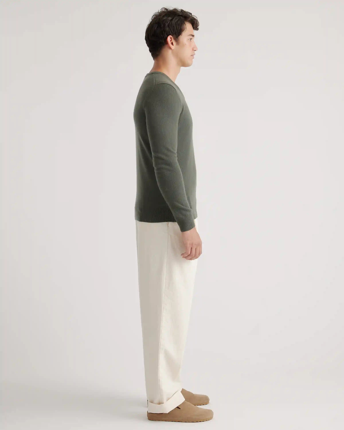 Mongolian Cashmere V-Neck Sweater
