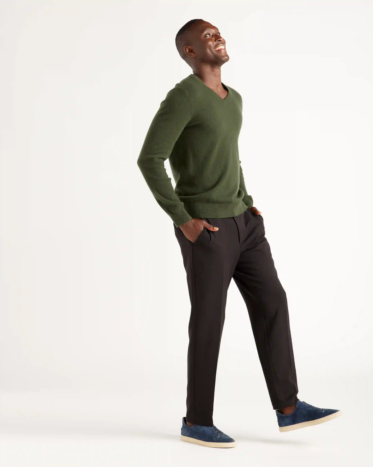 Mongolian Spring Cashmere V-Neck Sweater