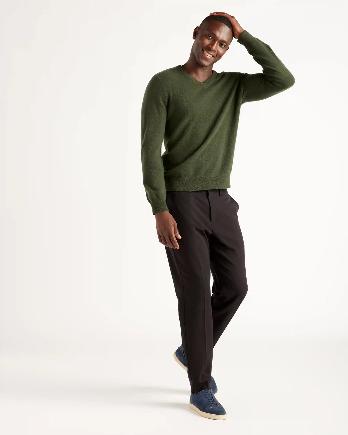Mongolian Spring Cashmere V-Neck Sweater