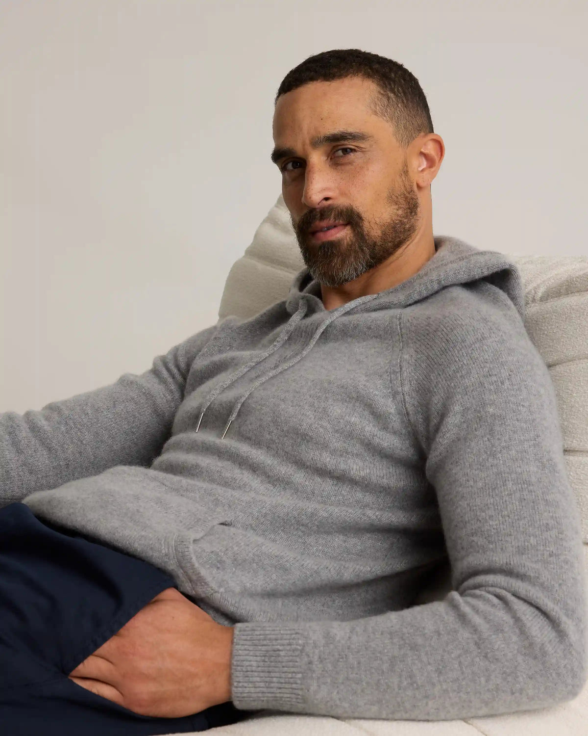 Mongolian Cashmere Pullover Hoodie