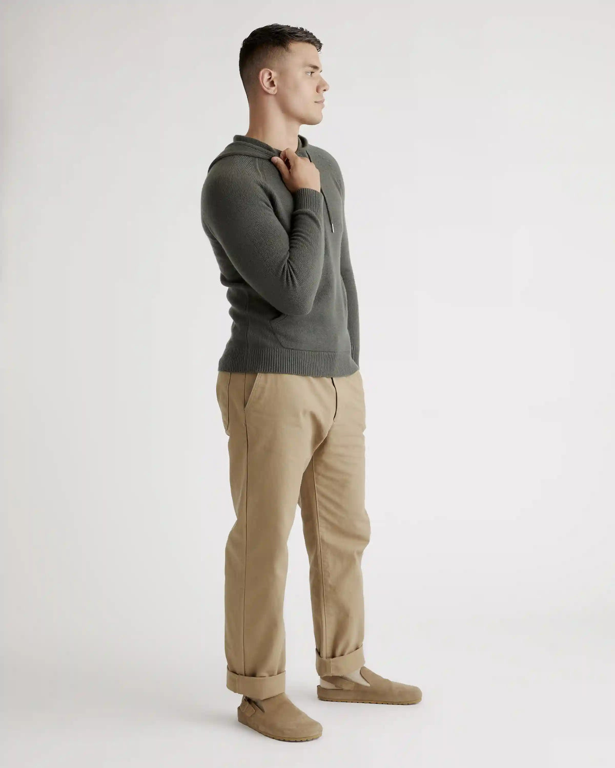 Mongolian Spring Cashmere Pullover Hoodie