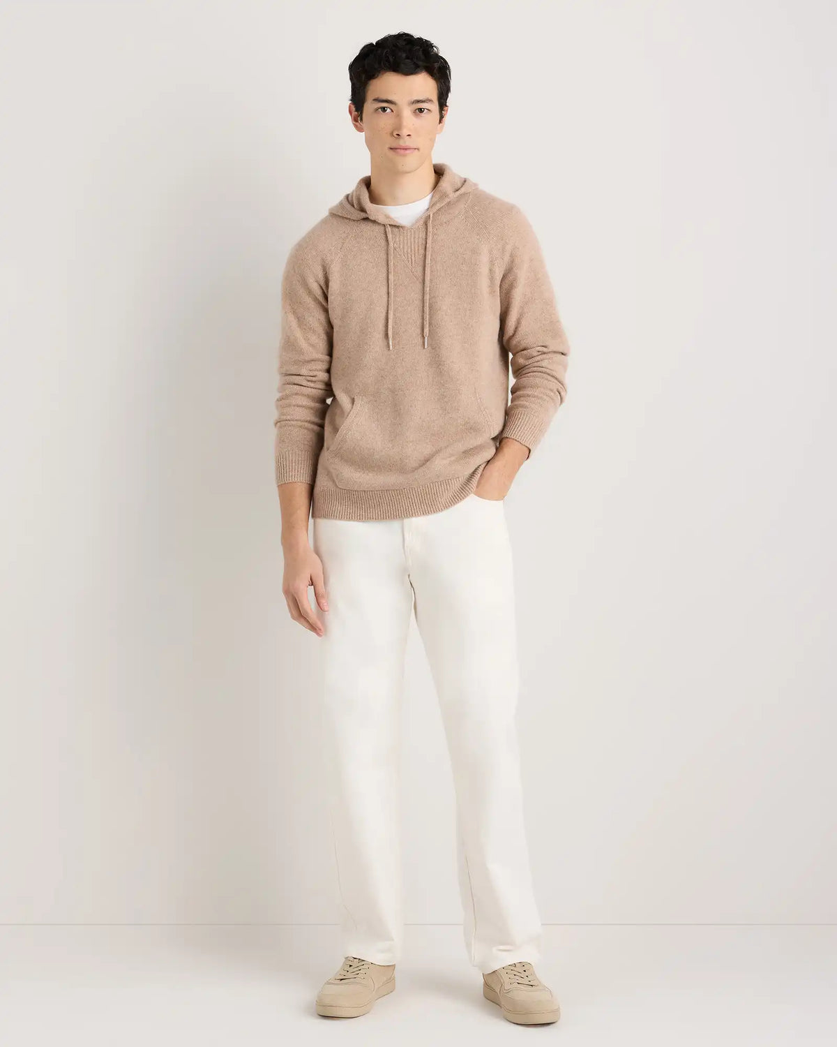 Mongolian Cashmere Pullover Hoodie