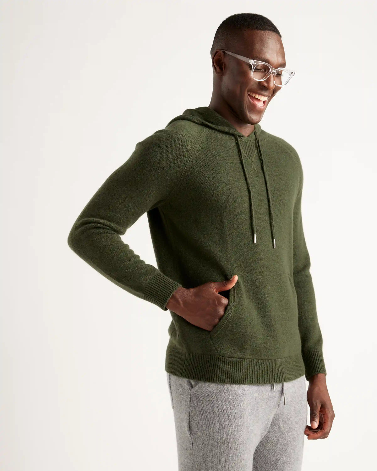 Mongolian Spring Cashmere Pullover Hoodie