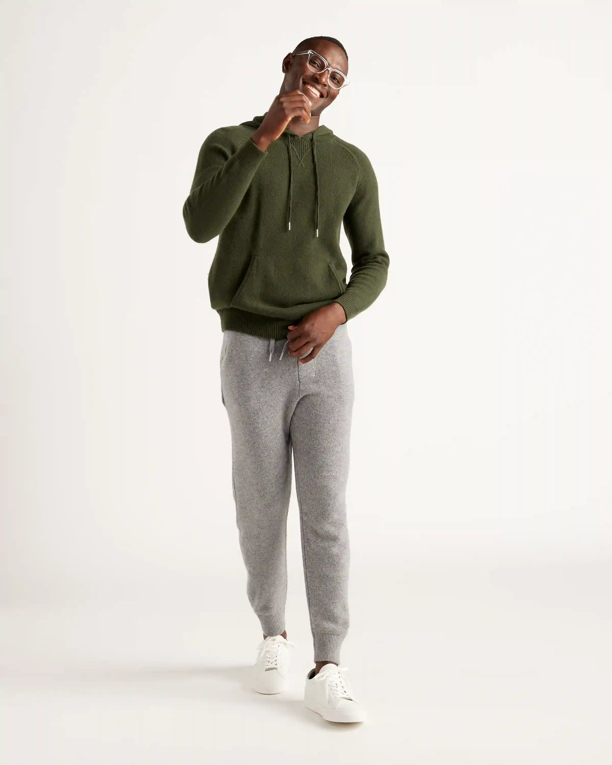 Mongolian Spring Cashmere Pullover Hoodie