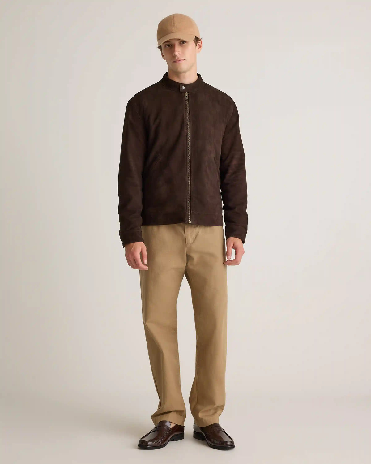 100% Suede Café Racer Jacket