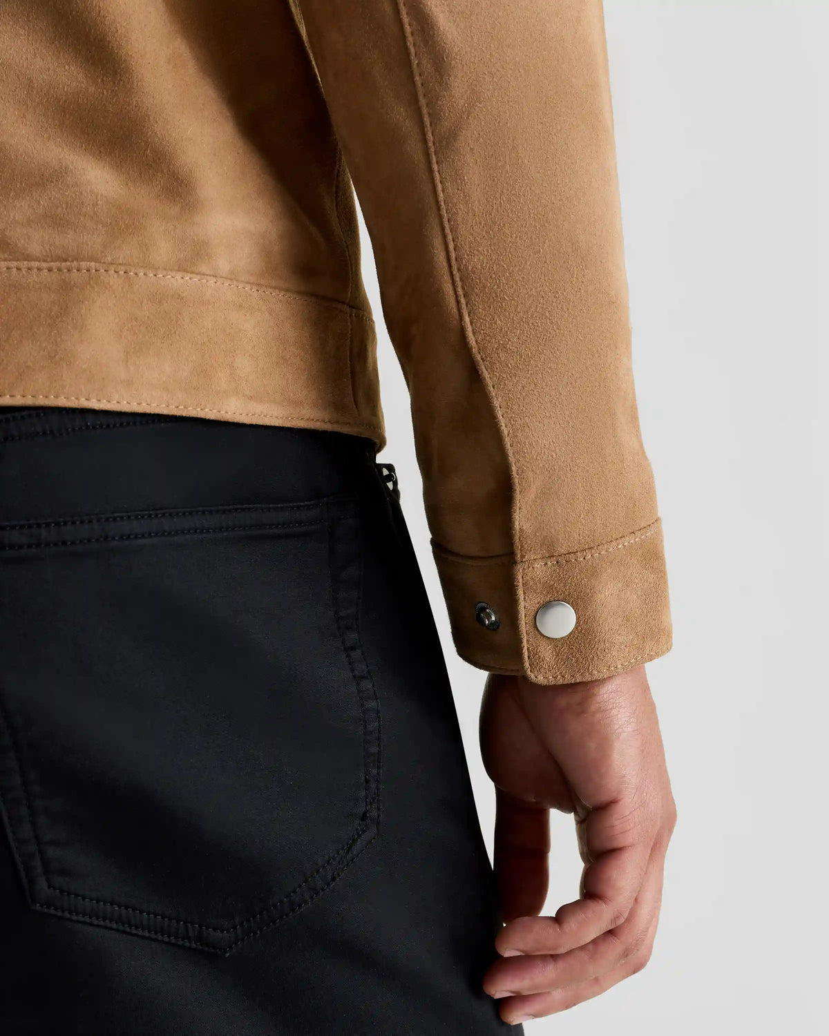 100% Suede Café Racer Jacket