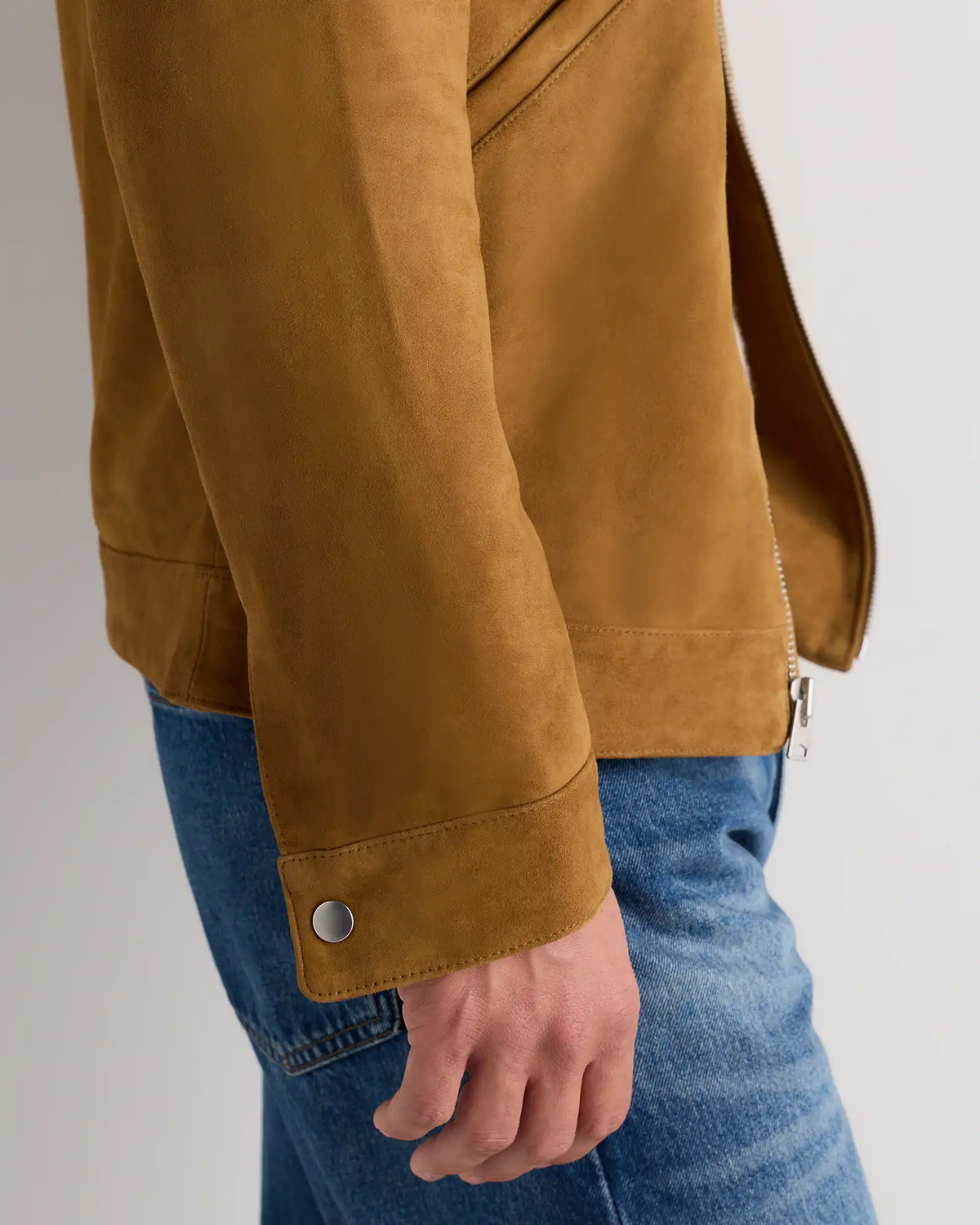 100% Suede Café Racer Jacket