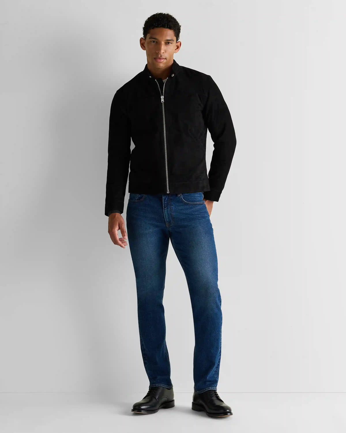 100% Suede Café Racer Jacket