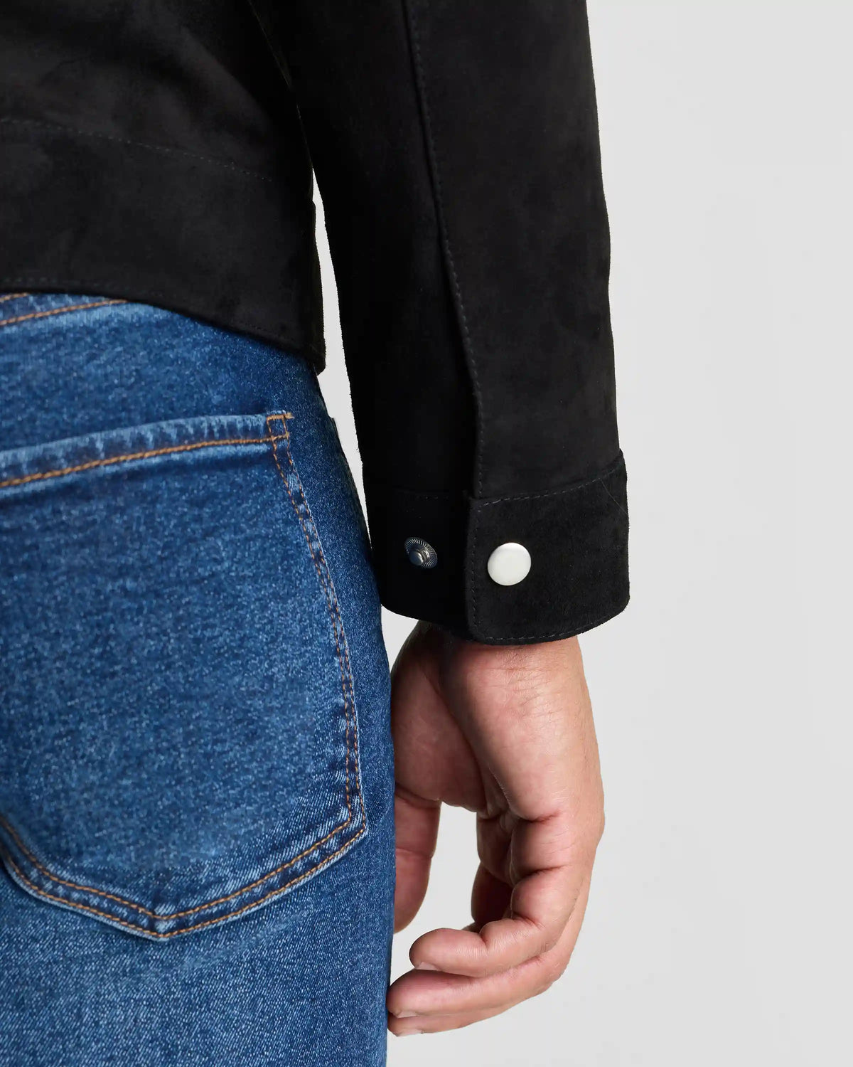 100% Suede Café Racer Jacket
