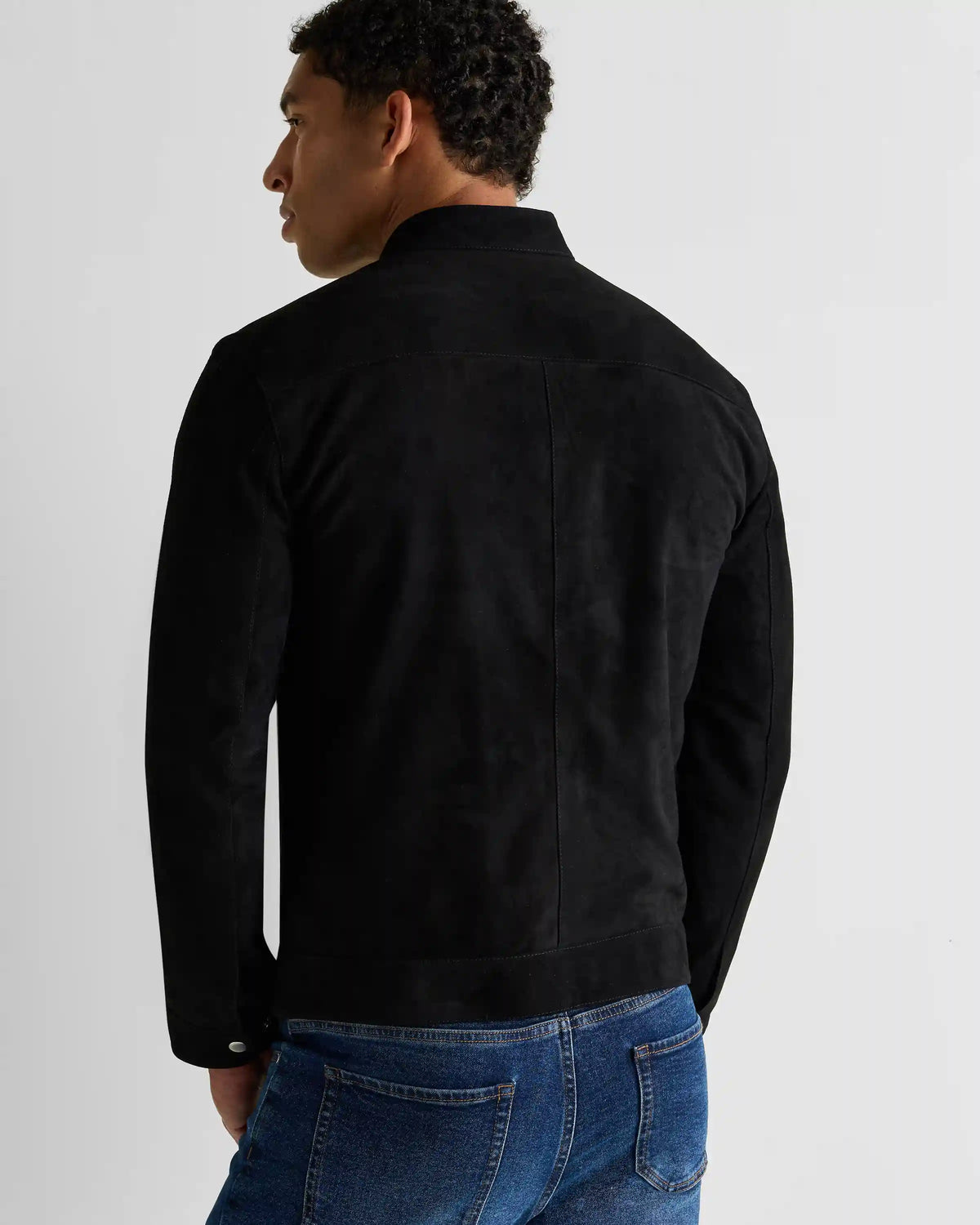 100% Suede Café Racer Jacket