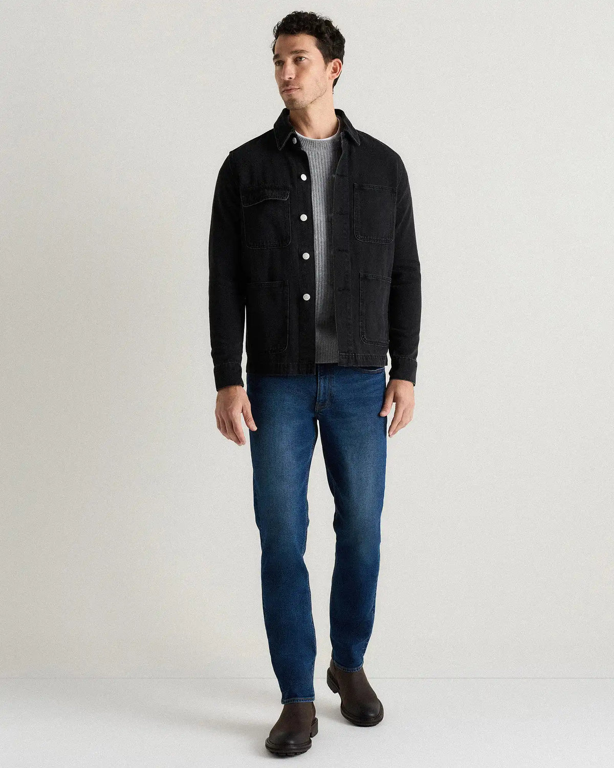 100% Organic Cotton Denim Chore Jacket