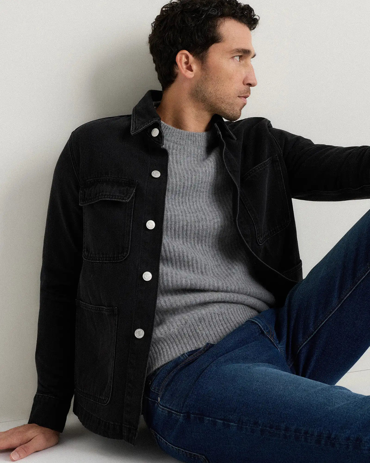100% Organic Cotton Denim Chore Jacket