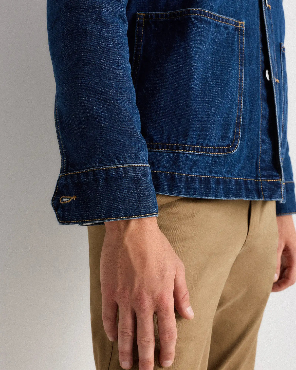 100% Organic Cotton Denim Chore Jacket