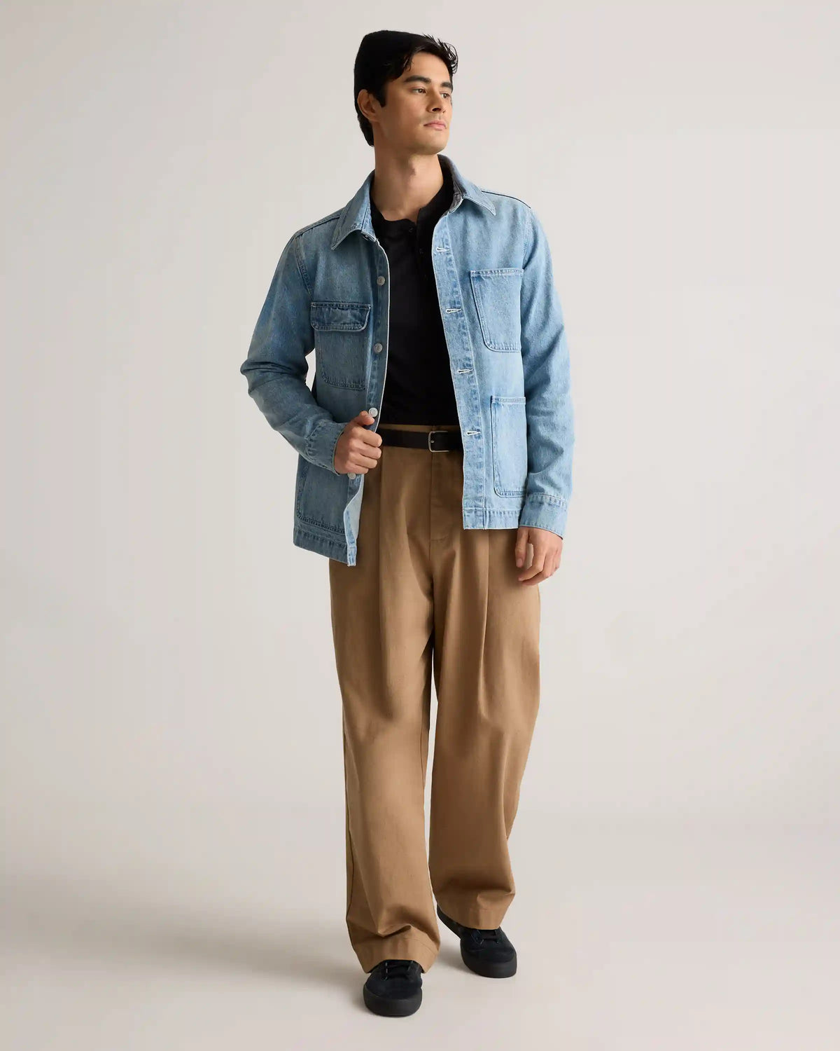 100% Organic Cotton Denim Chore Jacket