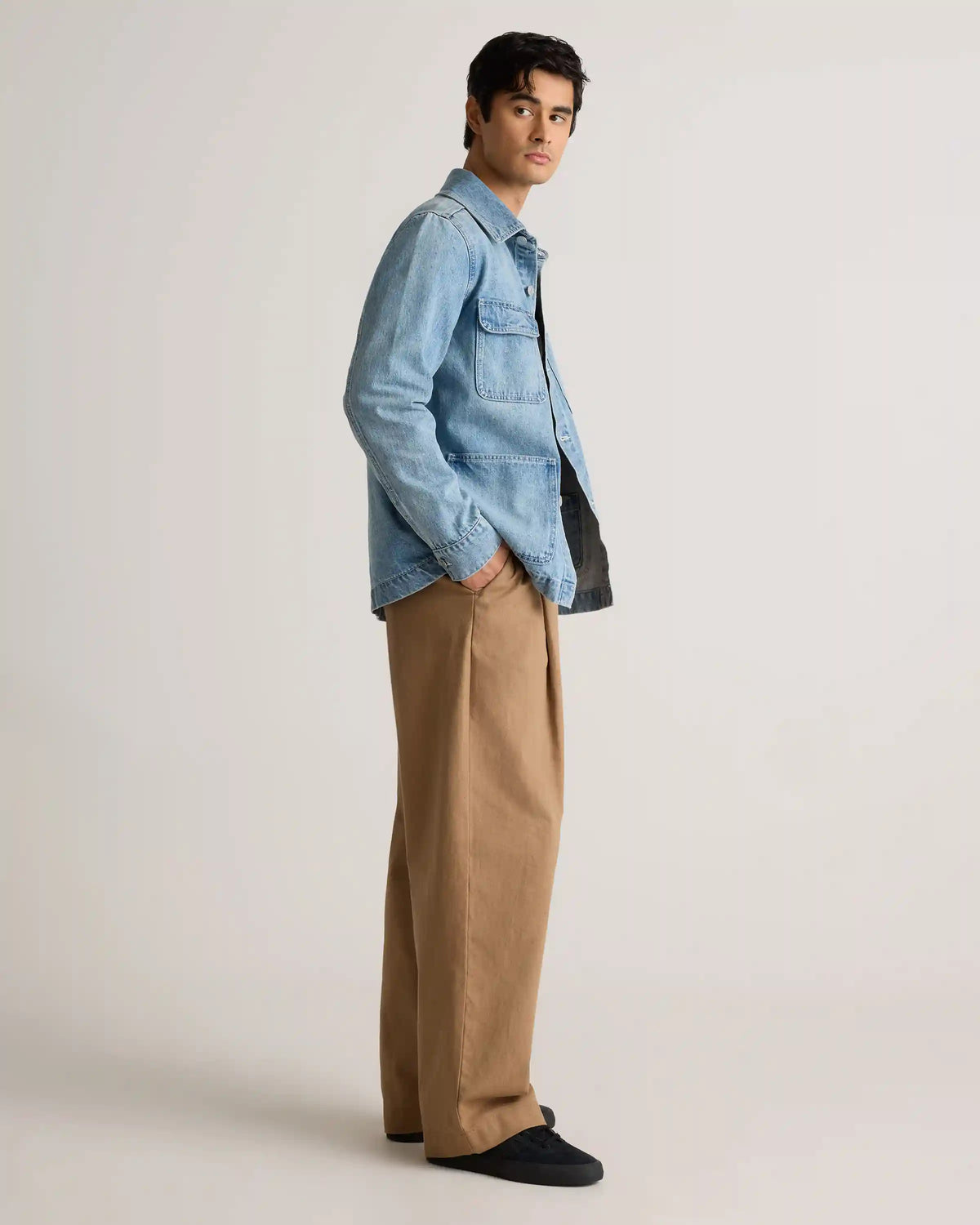 100% Organic Cotton Denim Chore Jacket