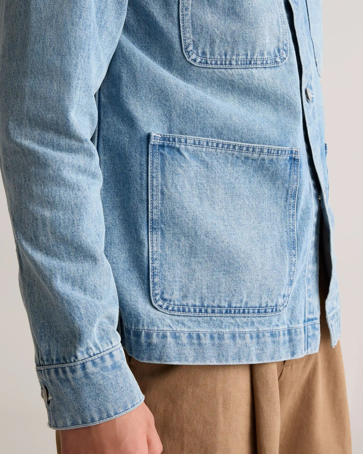 100% Organic Cotton Denim Chore Jacket
