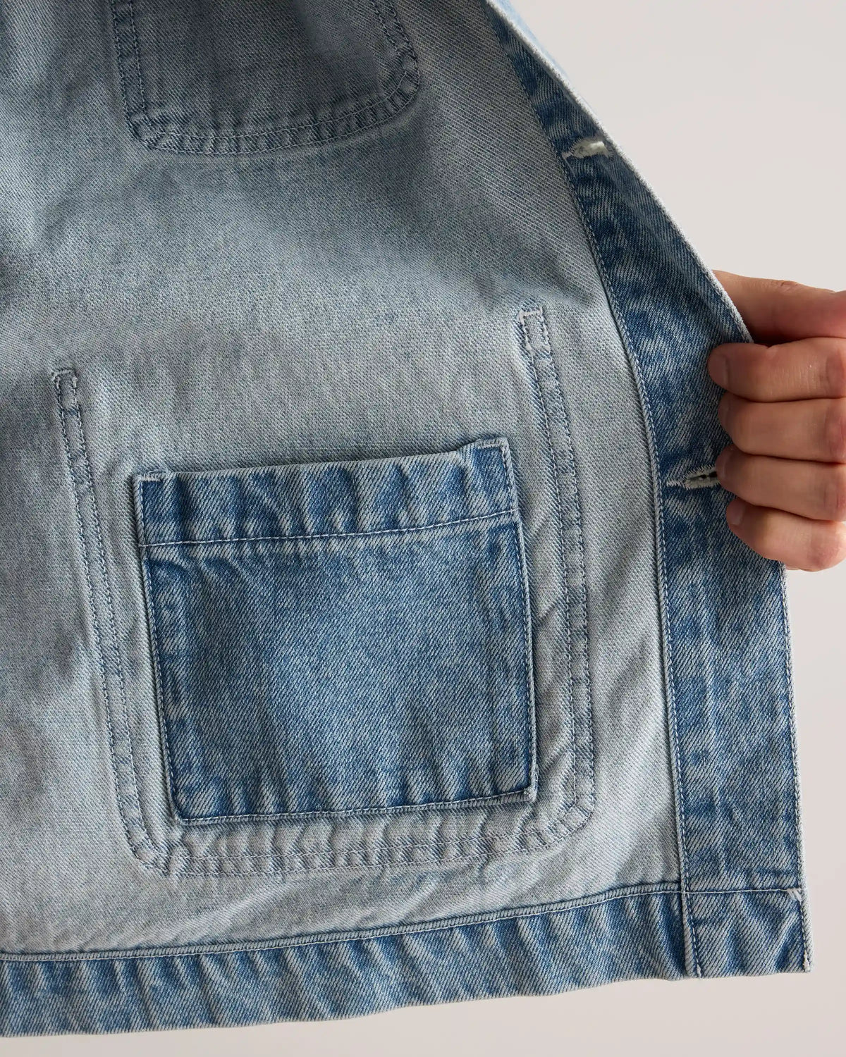 100% Organic Cotton Denim Chore Jacket