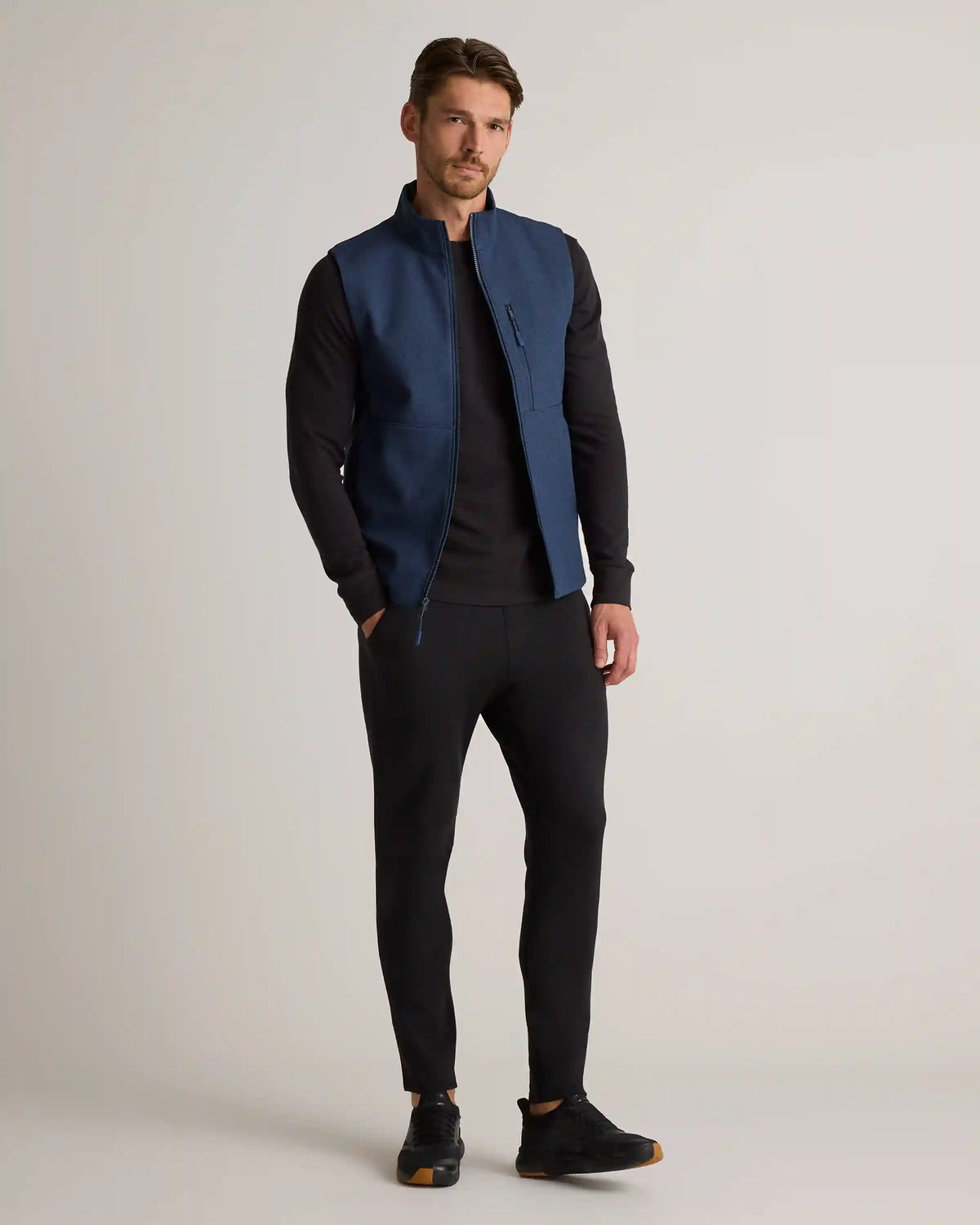 Softshell Fleece-Lined Full-Zip Vest