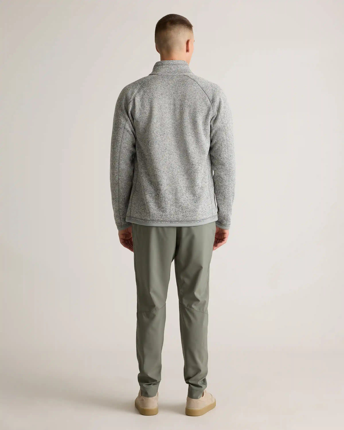 Sweater-Knit Fleece Full-Zip Jacket