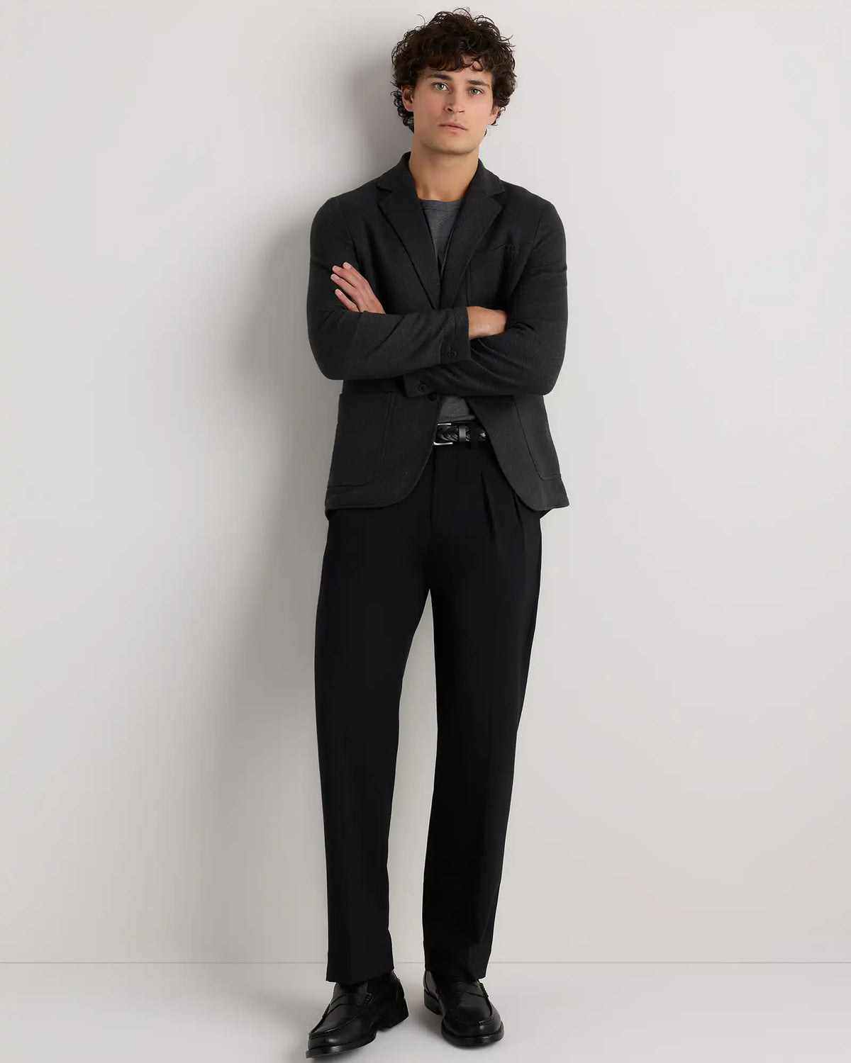 Organic Cotton Terry Knit Blazer