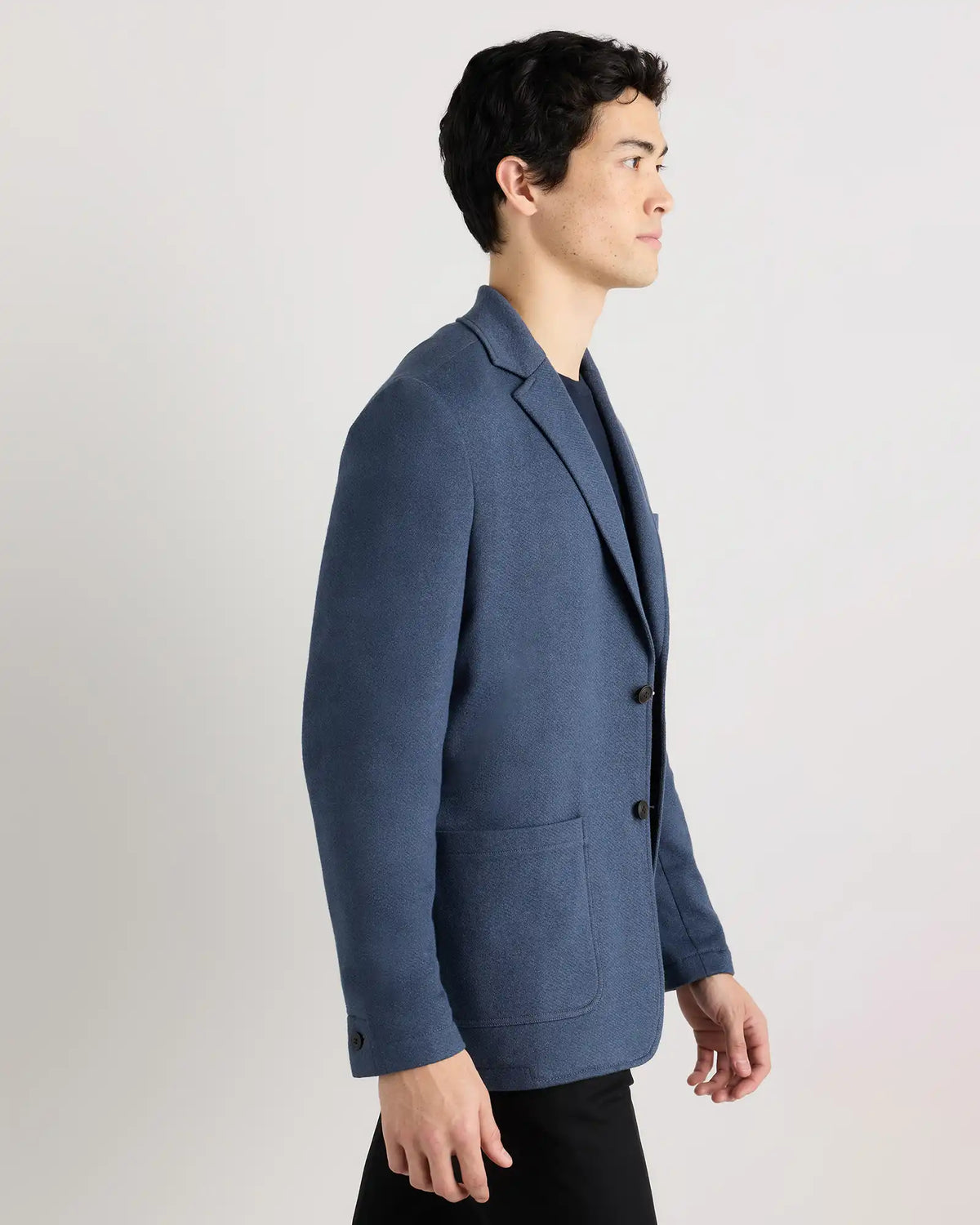 Organic Cotton Terry Knit Blazer